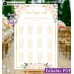 Blush Ivory seating chart template,Blush roses seating chart template, (137)